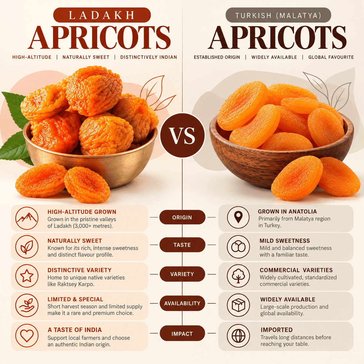 Brenti Ladakhi Dried Apricot - Brenti Foods