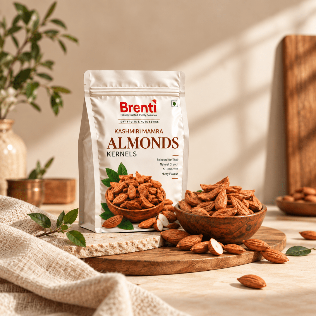Brenti Premium Kashmiri Mamra Almonds - Brenti Foods