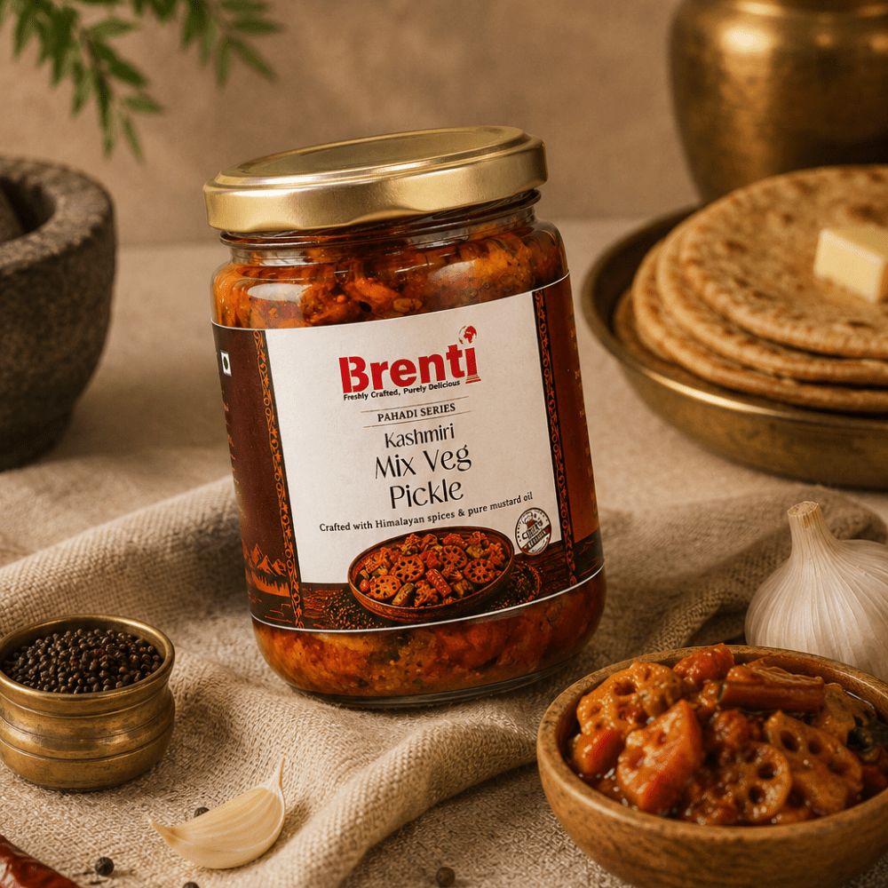 Kashmiri Mix Veg Pickle - Brenti Foods