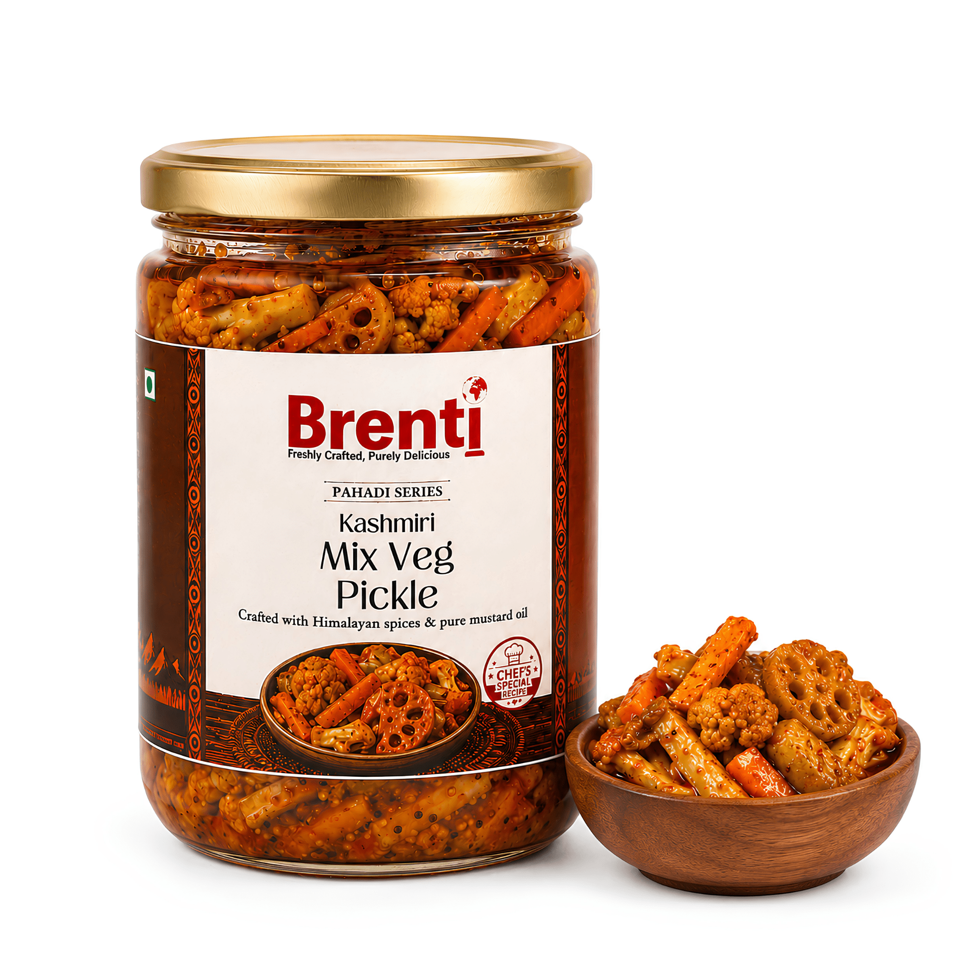 Kashmiri Mix Veg Pickle - Brenti Foods