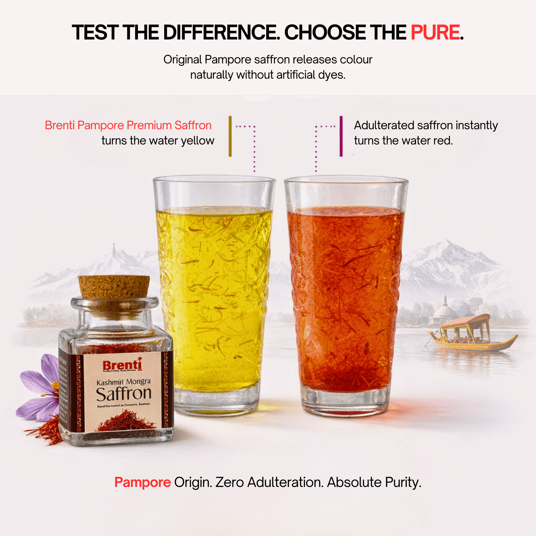 Kashmiri Pure Mongra Saffron - Brenti Foods